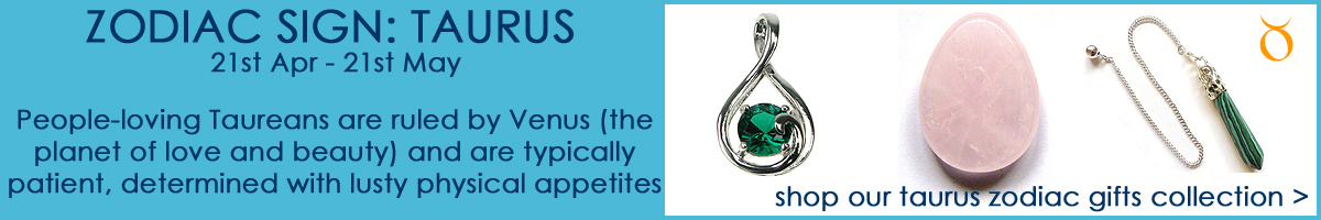 Shop our Taurus Zodiac Sign Jewellery & Gifts Collection