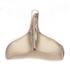 Sterling Silver Whale Tail Pendant by Peter Stone