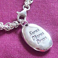 Sterling Silver Karma, Dharma, Drama Charm Bracelet by Affirmations