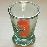 Glass Sun Candle Holder