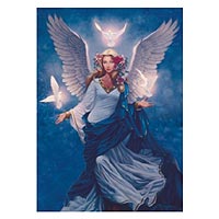 Angel Flight Greetings Card (Blank)