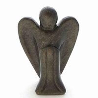 Gold-Sheen Obsidian Angel, 50mm
