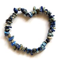 Lapis Lazuli Crystal Power Chip Bracelet