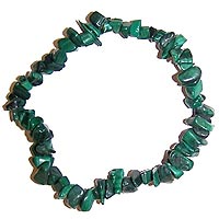 Malachite Crystal Power Chip Bracelet