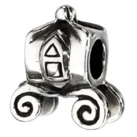 Sterling Silver Wedding Carriage/Coach Charm Bead
