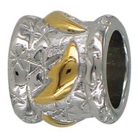 Sterling Silver Golden Moons Charm Link Bead by Chrysalis