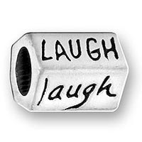 Sterling Silver Charm Bead - Laugh