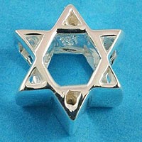 Sterling Silver Star of David Charm Bead