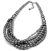 Silver Pearl Necklace