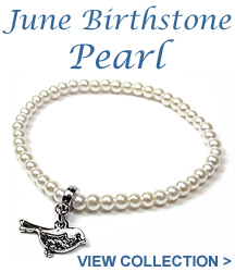 Take a look at our Pearl jewellery - the birthstone for June, signifying faith, loyalty and wisdom