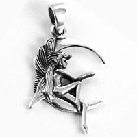 Sterling Silver Moonlight Fairy Pendant