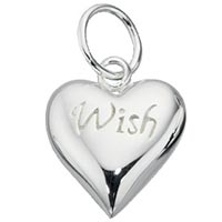Sterling Silver Wish Heart Pendant