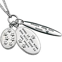 Sterling Silver 'Shoot For The Moon' Pendant