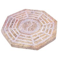 Yin & Yang Soapstone Incense Dish