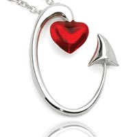 Sterling Silver Hot Love Necklace by Rubie Rae