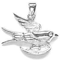Sterling Silver Dove of Peace Pendant