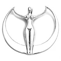 Sterling Silver Astra Star Goddess Pendant