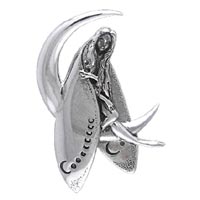 Sterling Silver Moon Child Pendant