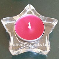 Glass Star Candle Holder