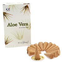 Aloe Vera Incense Cones & Holder [2 Packs]