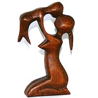 Mother & Child Wood Figurine [Fair Trade]