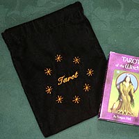 Cards/Runes Bag - Tarot & Stars (Velvet)