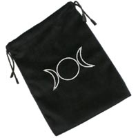 Cards/Runes Bag - Triple Moon (Velvet)