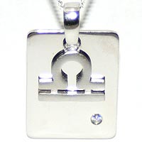 Sterling Silver Libra Zodiac Sign Pendant (20% OFF)