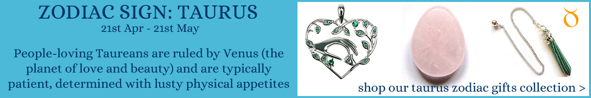 Shop our Taurus Zodiac Sign Jewellery & Gifts Collection