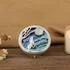 Moon Gazing Hare Paua Shell and Mother of Pearl Pill/Trinket Box [Sale]