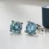 Sterling Silver Blue Topaz Stud Earrings [Sale]