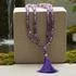 Amethyst Mala/Meditation Worry Beads with Pouch and Instructions