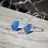Sterling Silver Blue Opal Drop Earrings