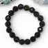 Black Obsidian Gemstone Bead Ring