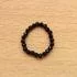 Black Obsidian Gemstone Bead Ring