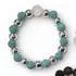Turquoise & Aquamarine Gemstone Bead Ring