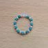 Turquoise & Aquamarine Gemstone Bead Ring