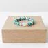 Turquoise & Aquamarine Gemstone Bead Ring