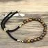 Gold Tiger's Eye Gemstone Slider Bracelet