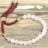 Rose Quartz Gemstone Slider Bracelet