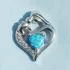 Sterling Silver Blue Opal Mother and Child Pendant