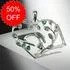 Sterling Silver Caring Hands Heart Pendant with Emerald CZ [Sale]