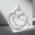Sterling Silver One Love Heart Pendant