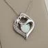 Sterling Silver White Opal Mother and Child Pendant