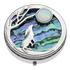 Moon Gazing Hare Paua Shell and Mother of Pearl Pill/Trinket Box