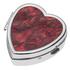 Heart Shaped Red Paua Shell Pill/Trinket Box