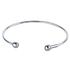 Sterling Silver Charm Bead Bangle