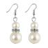 Pearly Snowman Earrings
