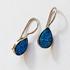 Sterling Silver Blue Opal Drop Earrings