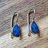 Sterling Silver Blue Opal Drop Earrings